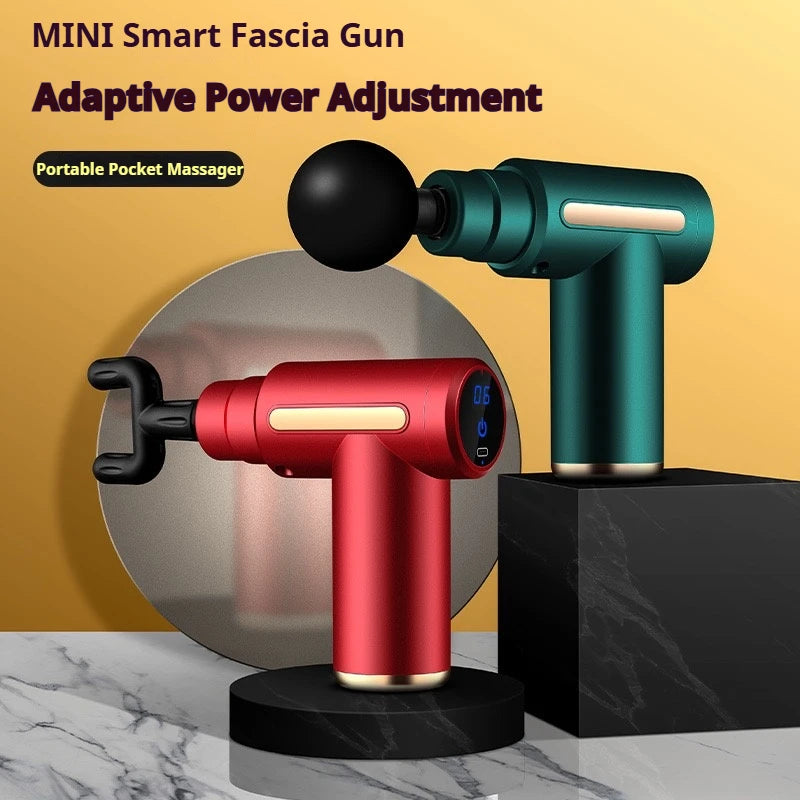 New Portable Fascia Gun Deep Tissue Massage Mini Lightweight and Adjustable Speed Massage Equipment Suitable for the Whole Body