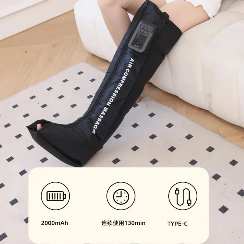 New Arrival Cordless Legs And Feet Air Massage Therapy Recovery Boots Circulation Air Compression Full Leg Massager Machine