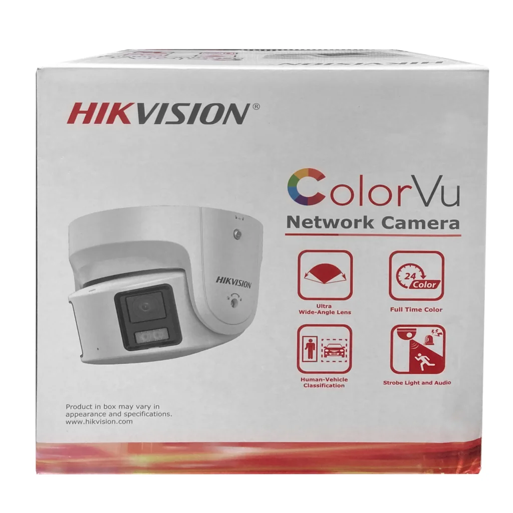 Hikvision 8MP Camera DS-2CD2387G2P-LSU/SL 4K Turret Panoramic ColorVu Color Night Built-in Mic Speaker Strobe Light Audio Alarm