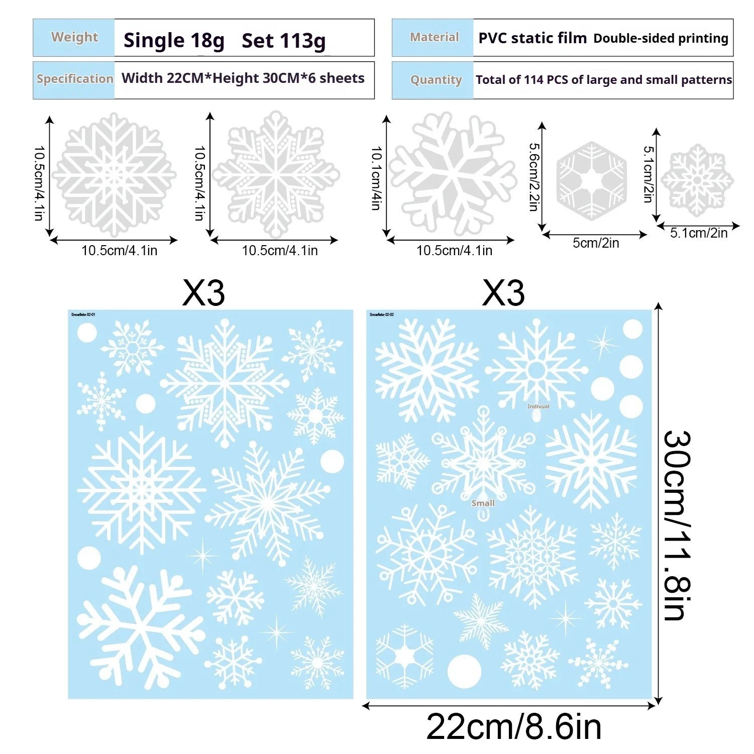 2025 Merry Christmas Decoration White Snowflake Window for Home Wall Window Sticker Ornaments Garland New Year wall stickers