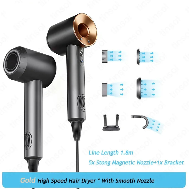 TINSOL High-speed negative ion bladeless constant temperature hair dryer Professional home-use negative ion hair dryer