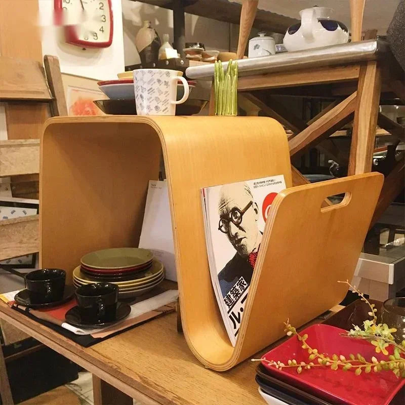 Minimalist Nordic Coffee Table Chic Solid Wood Centerpiece Ideal for Living Rooms and Balcony Corners Simple and Elegant