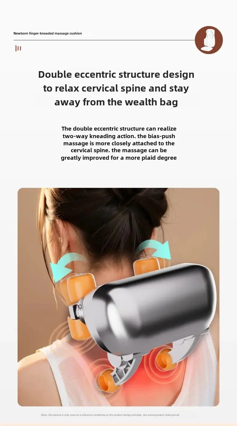 Dual-use Waist Walking Buttocks Cushion Vibrator Cushion for Back, Multifunctional Full Body Massage Mat, Neck and Back Massager