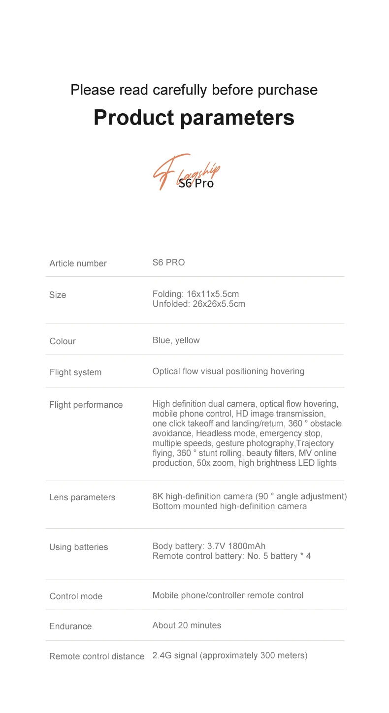 KBDFA G6 Drone Professional  4K HD Camera 8K No GPS Obstacle Avoidance RC Helicopter Brushless WIFI FPV Foldable Quadcopter Toys