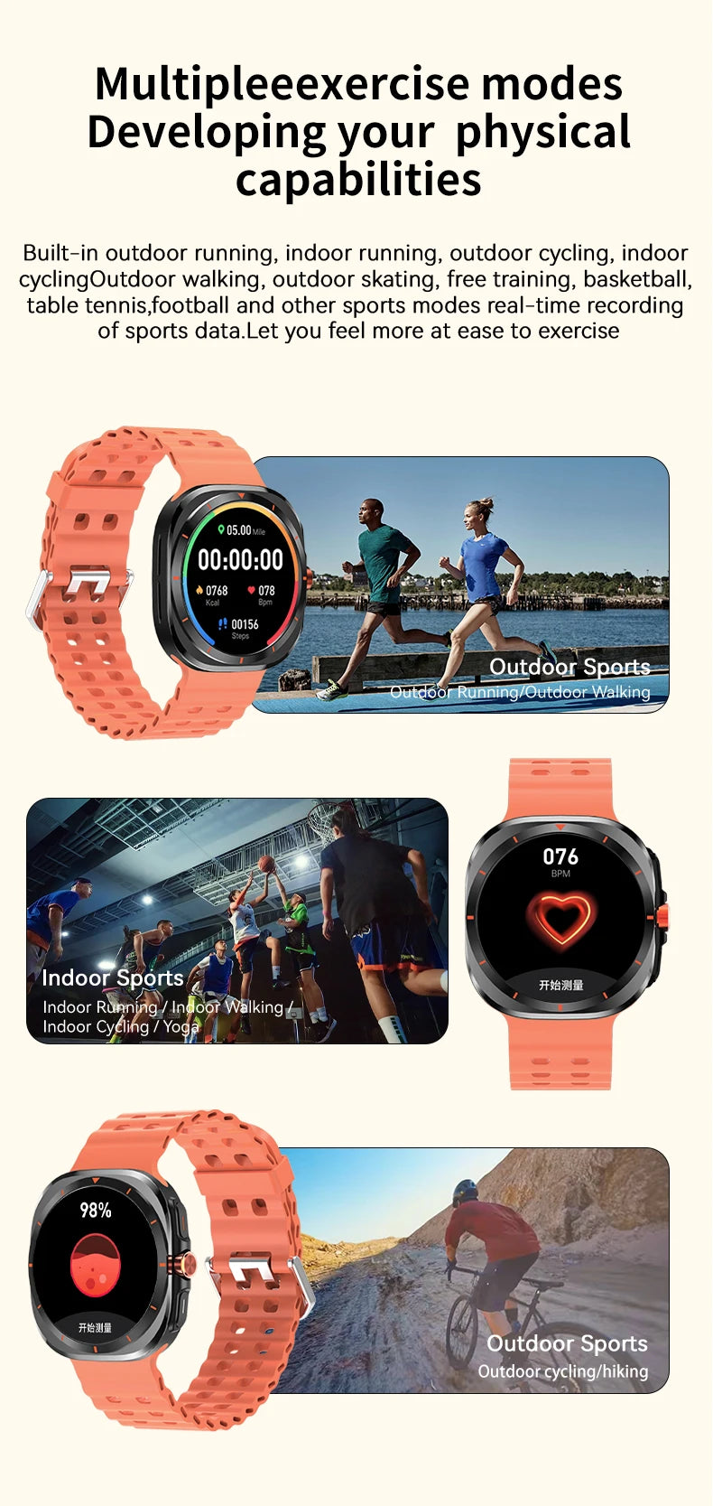 G.L Wear 2025 New Men's Smart Watch 1.52 Inch Bluetooth Talk Sports Fitness Pedometer Woman Smart Watch