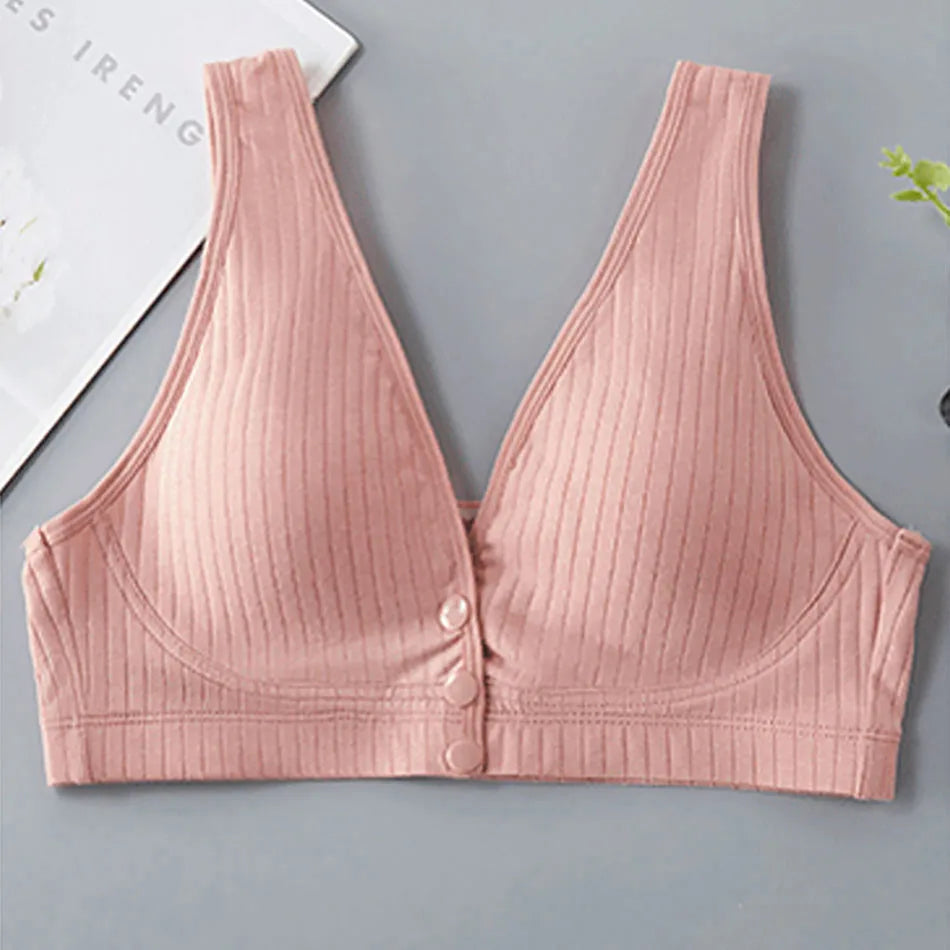 Pregnant Women Vest Style Wide Shoulder Straps Comfortable Soft and Convenient Breastfeeding Bras Women Cotton High Elastic Bra