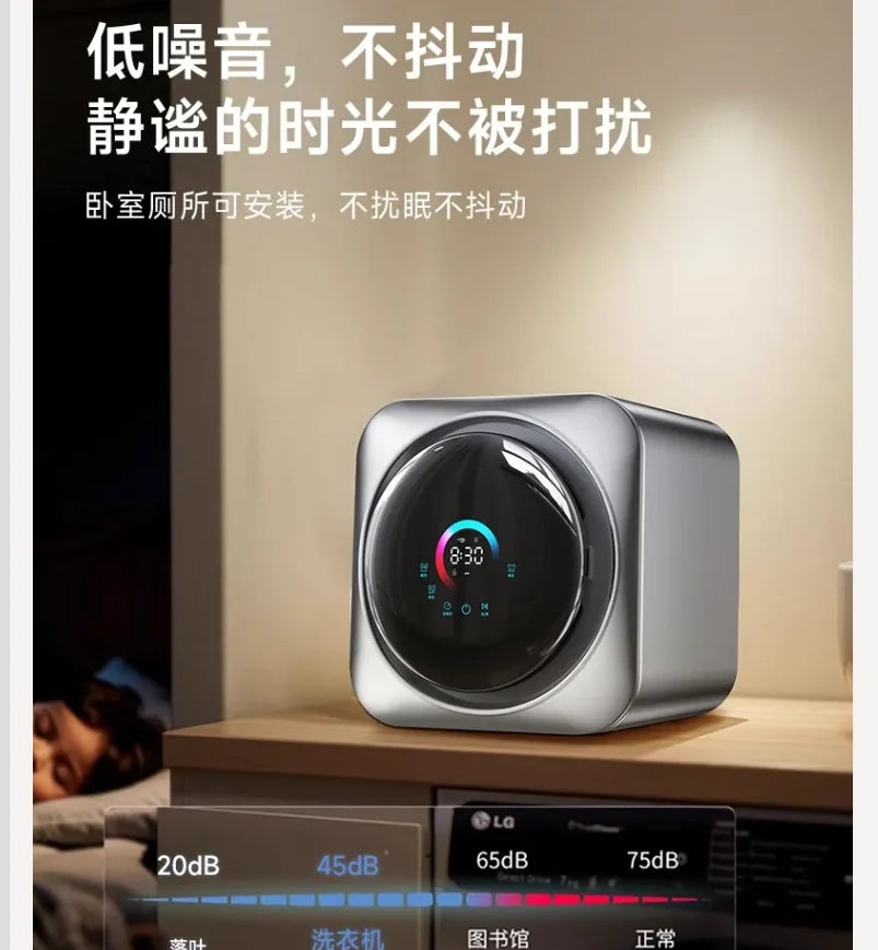 220V Automatic Mini Washing Machine for Underwear Socks Portable Wall Mounted Washer Dryer Combo CBA