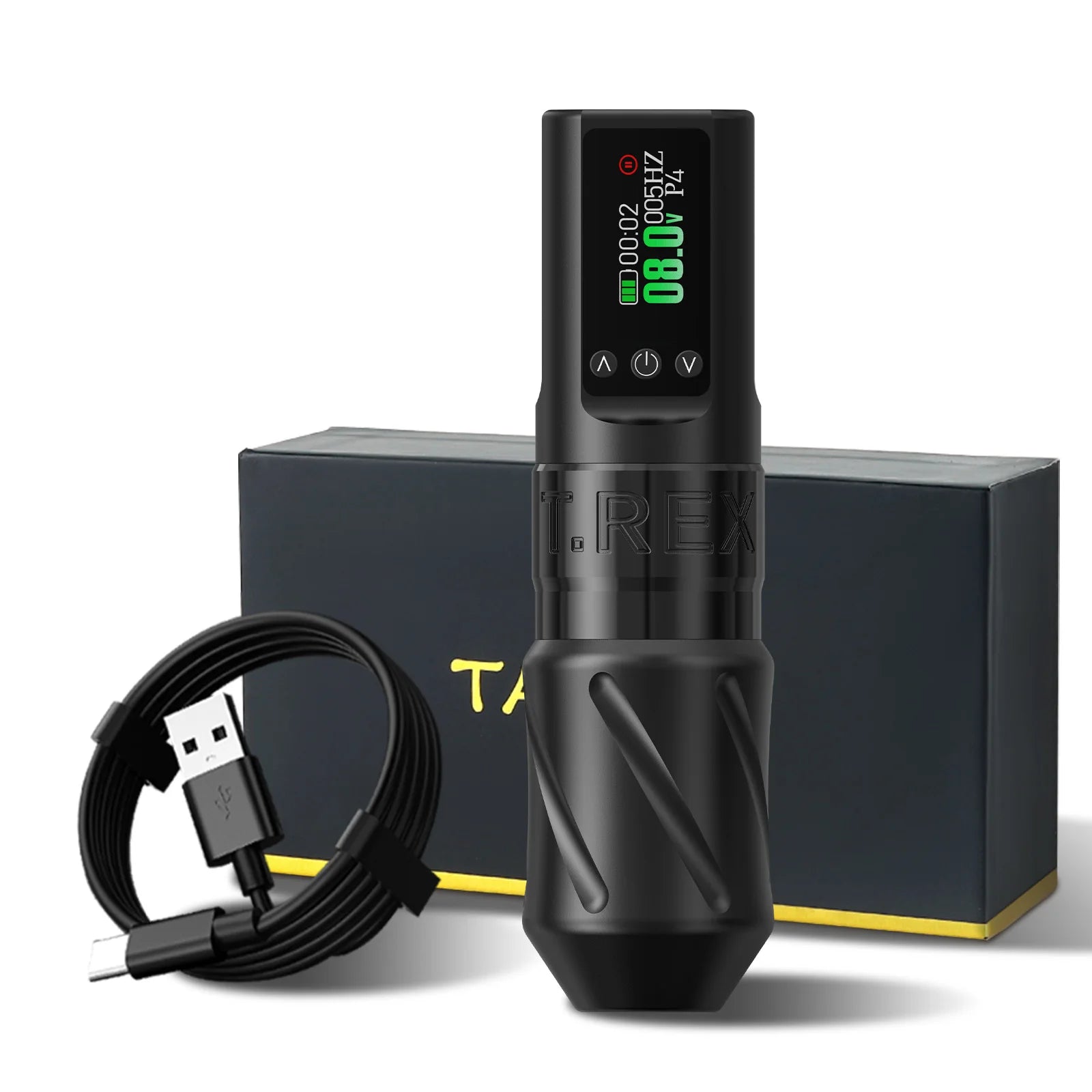 T-Rex wireless tattoo machine multi-functional tattoo pen with 1600mAh tattoo battery, rotary tattoo pen 3.5mm stroke length