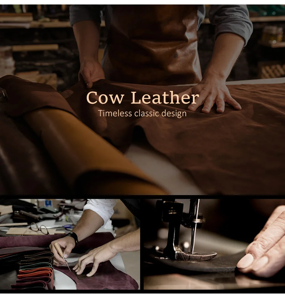 HUMERPAUL New Men's Chest Bag Crossbody Pack Genuine Leather Large Capacity Casual Messenger Bag Retro Men Handbag Shoulder Bag