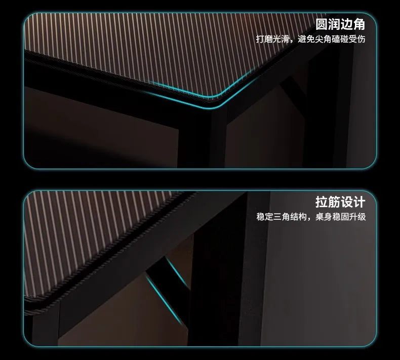 Creative Corner Computer Desks European Office Furniture Double Table Internet Cafe Gaming Desk Home Bedroom Wooden Study Table