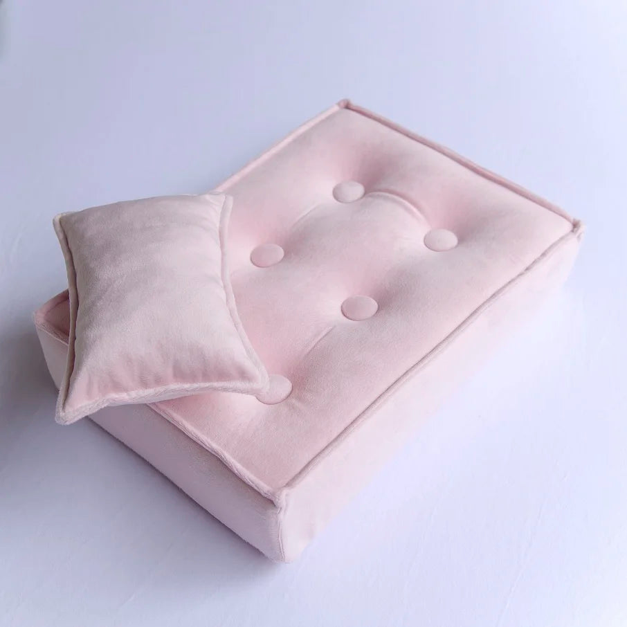 Newborn Photography Props Mini Mattress Cushion for Baby Bed Basket Chair Posing Bedding Fotografia Accessories