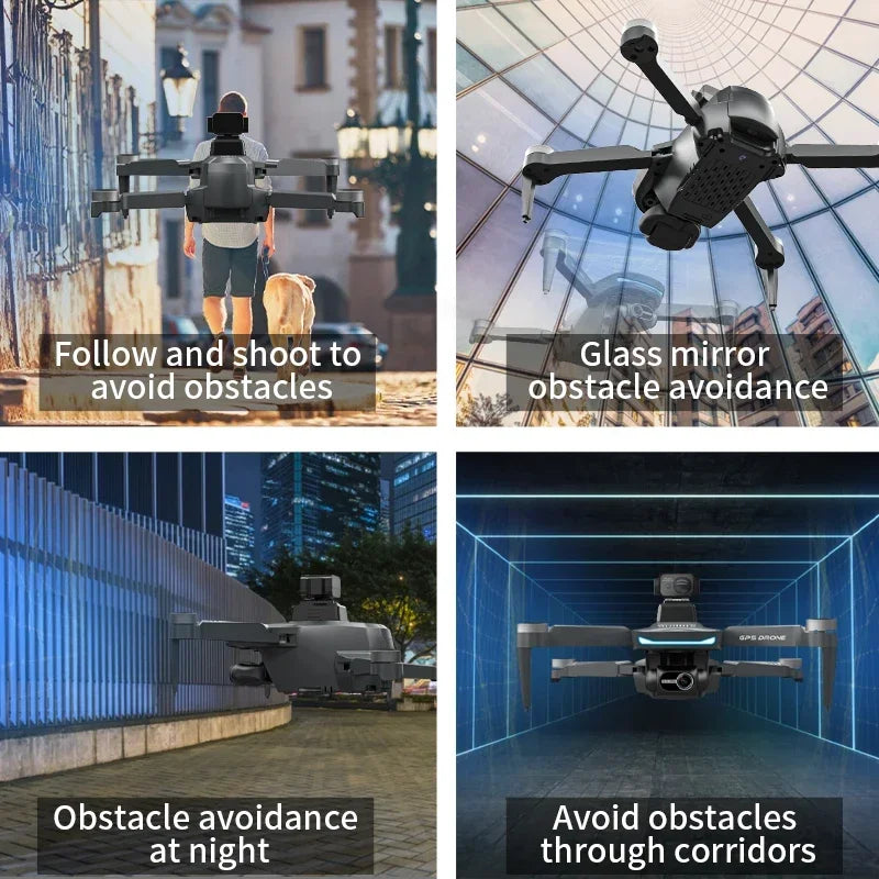 L200 PRO MAX Drone GPS Brushless Motor 4K HD Profesional FPV Quadcopter 2-Axis Gimbal 360° Obstacle Avoidance RC Drone L200 PRO