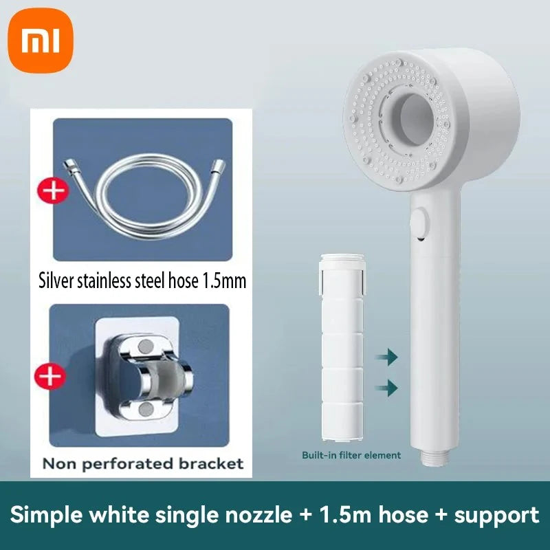 Xiaomi 5-Modes Shower Heads High Pressure Mijia ShowerHead Set Portable Rainfall Faucet Tap Bathroom Bath Home Bathroom Upgrade