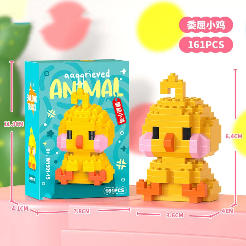 Cat Micro Diamond Small Particles Assembled Building Blocks Animals Mini Brock Building Construction Toys for Kids Boys  9 to 12