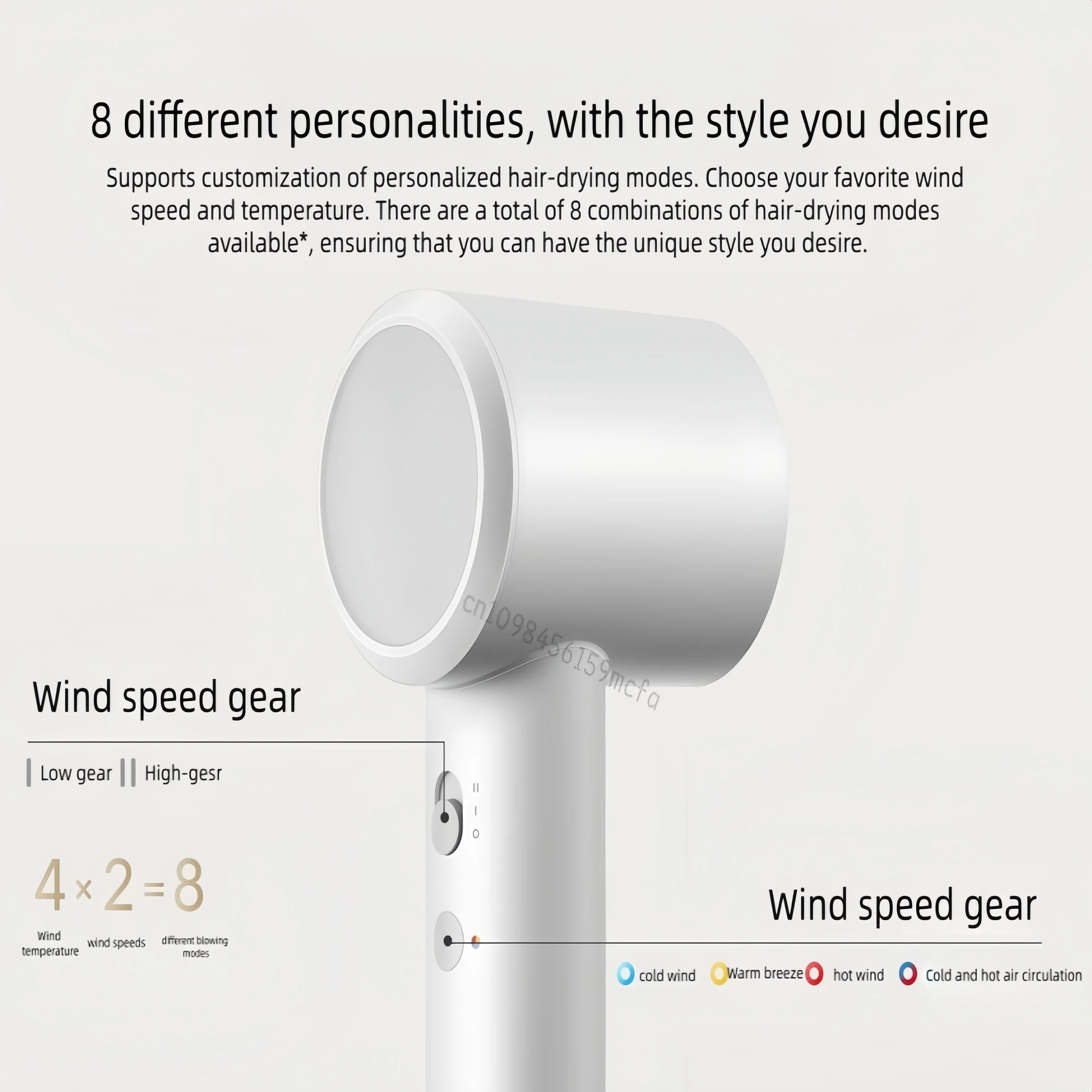 XIAOMI MIJIA H501 SE High Speed Hair Dryer 62m/s Wind Speed Negative Ion Hair Care 110,000 Rpm Professional Dry 220V CN Version