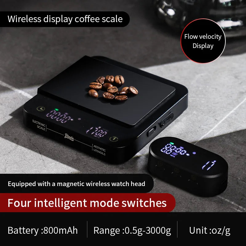 Bincoo Bluetooth Coffee Scale Precision Kitchen MINI Smart Digital Scale Small Electronic Scale Portable Barista Accessories