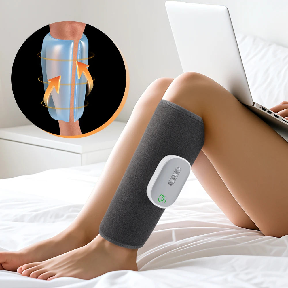 Wireless Air Pressure Calf Massager Electric 4/3 Mode Airbag Compresstion Leg Massage Foot Calf Muscle Relax Relieve Fatigue