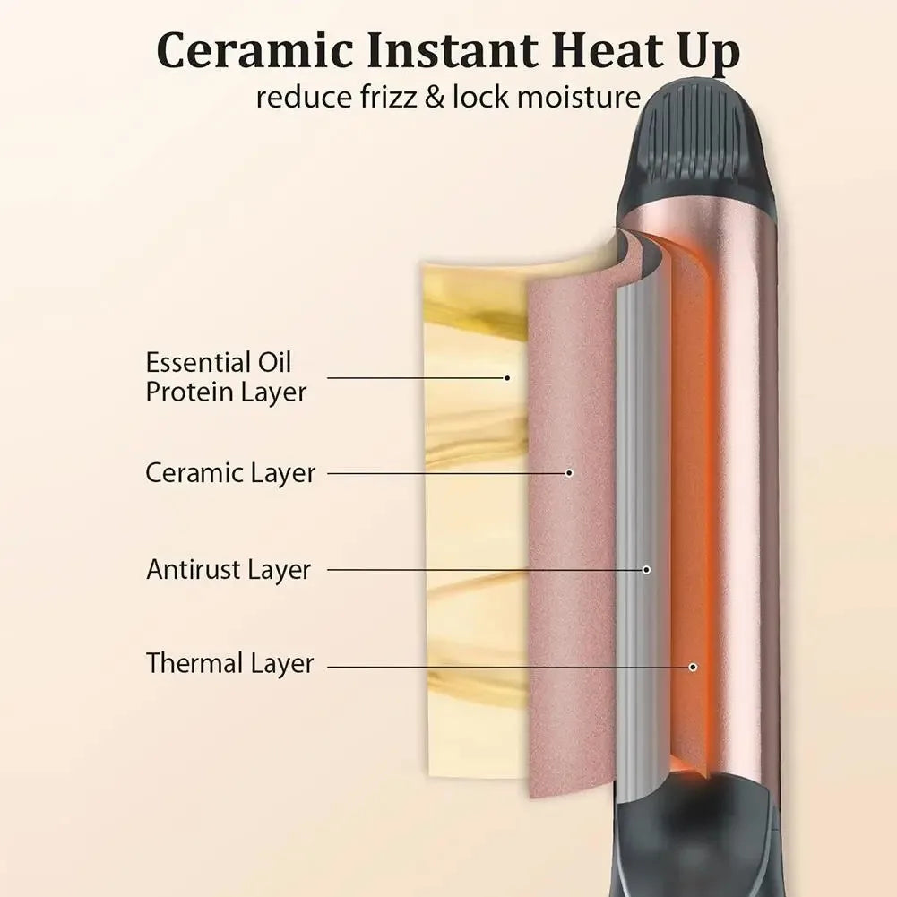 2 in 1 Automatic Hair Curler Auto Rotating Ceramic Hair Roller Professional Curling Iron Curling Wand Hair Waver