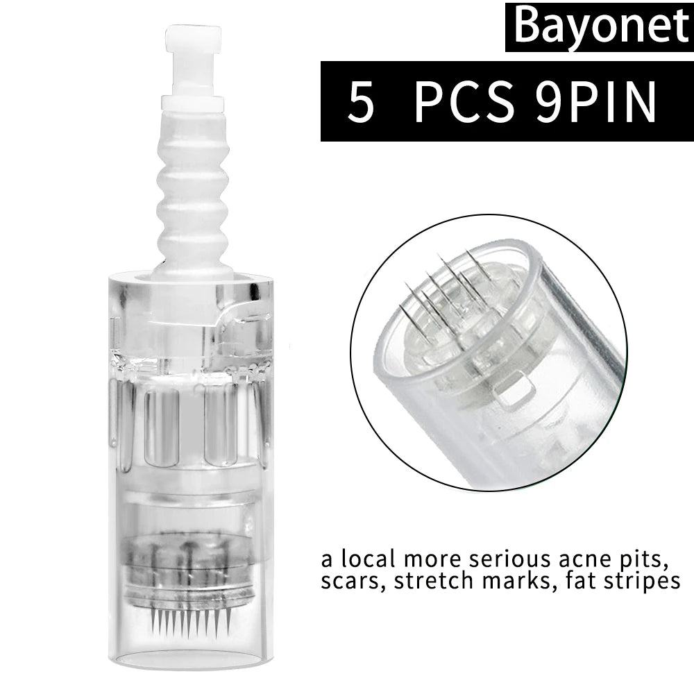 Dermapen Needle for Dr.imp pen Needle Pen 9Pin / 12Pin / 36 Pin Bayonet Screw Port for MYM Microneedling Electric Tattoo Machine