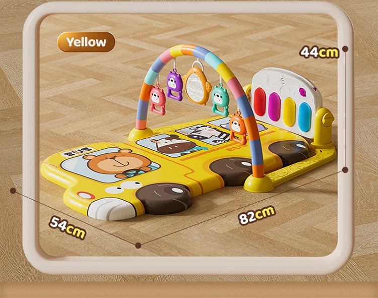 Baby Pedal Piano Fitness Stand Music Play Newborn Piano Crawling Blanket Early Educational Toys Play Mat 0-36 Months Baby Gifts