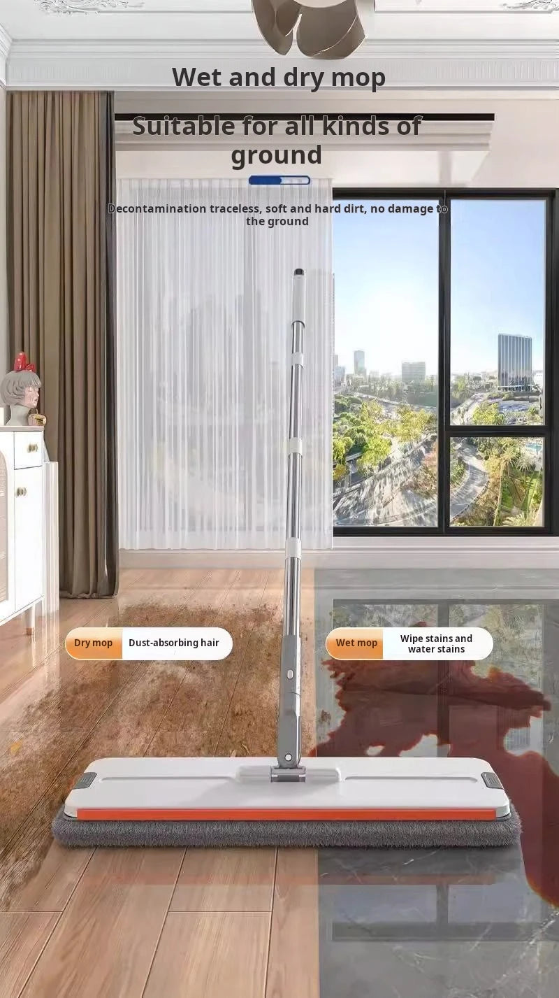 Microfiber Mop with Bucket, 360 Rotating, Flat Squeeze, Floor Cleaner Tool, Home Kitchen, Multifunction Cleaning Mops