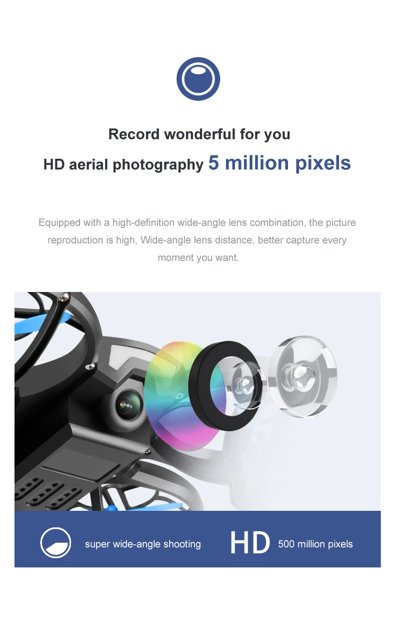 4DRC V8 Mini Drone 4k profession HD Wide Angle Camera 1080P WiFi fpv Dron Camera Height Keep Drones Camera RC Quadcopter Toys