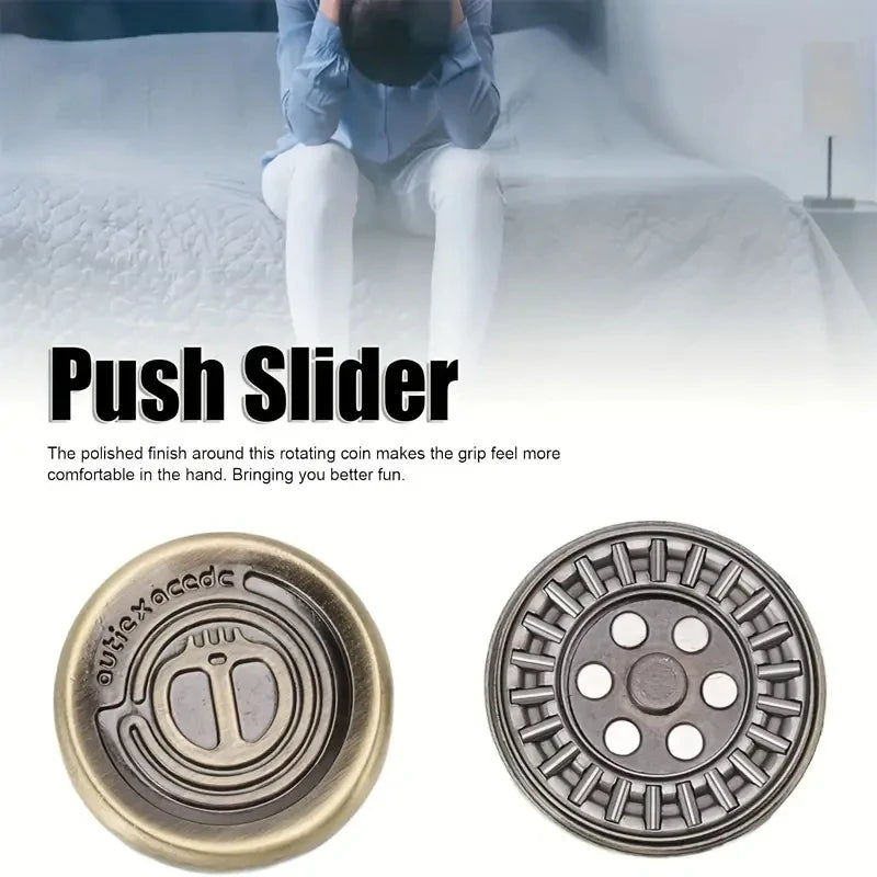 Devil Milk Cap Metal EDC Fidget Toys Magnetic Haptic Coins EDC Adult Autism Sensory Toys Hand Spinner  Adult Gifts