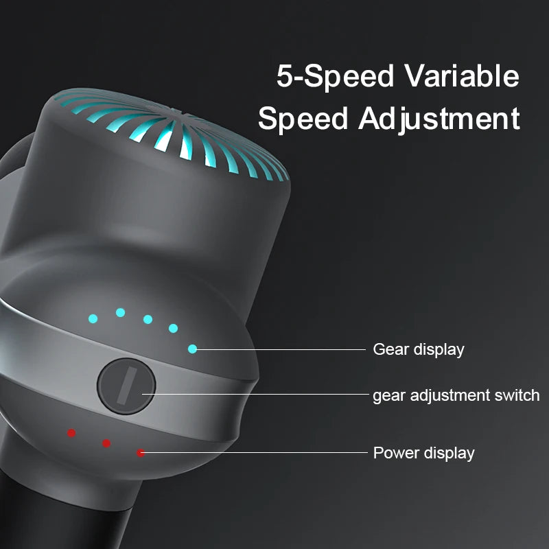 Booster - Mini Electric Neck Massager Gun, Smart Hit Fascia for Body Relaxation, Fitness, Muscle Relaxation