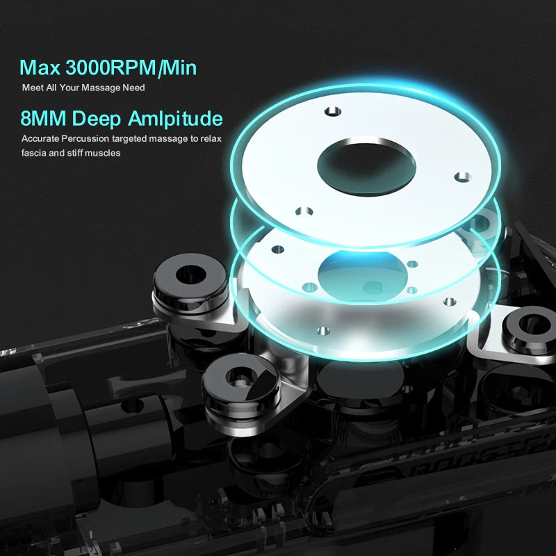 Booster - Mini Electric Neck Massager Gun, Smart Hit Fascia for Body Relaxation, Fitness, Muscle Relaxation