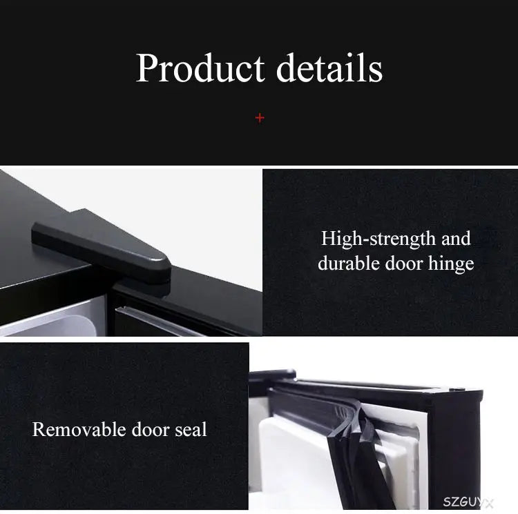 40L small refrigerator Single door Mask tea preservation cabinet Freezer with transparent glass doors