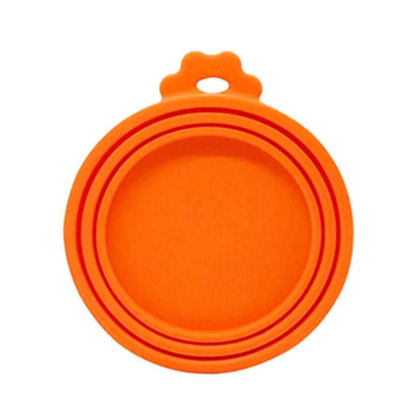 A set Reusable Pet Food Can Cover and Spoon Portable Dogs Cat Storage Tin Cap Lid Seal Cover Health Pet Supplies Pet Lids Can - Lily.sg Global Shopping