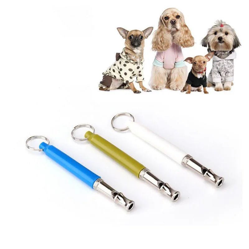 Adjustable Pet Dogs Training Whistle With Rope Stop Barking Ultrasonic Sound Flute Pets Discipline Supplies Silent Control Tools - Lily.sg Global Shopping