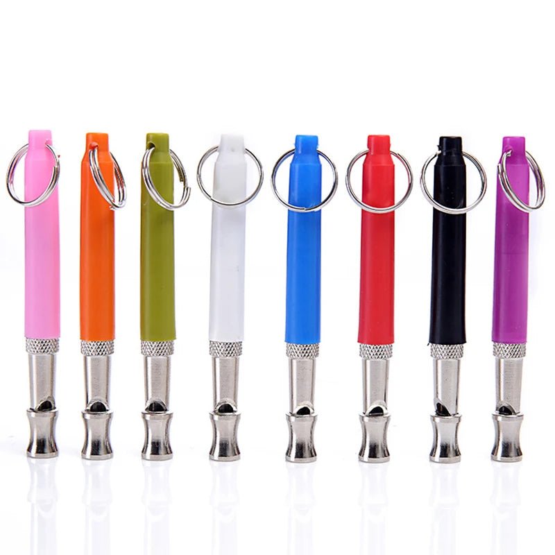 Adjustable Pet Dogs Training Whistle With Rope Stop Barking Ultrasonic Sound Flute Pets Discipline Supplies Silent Control Tools - Lily.sg Global Shopping