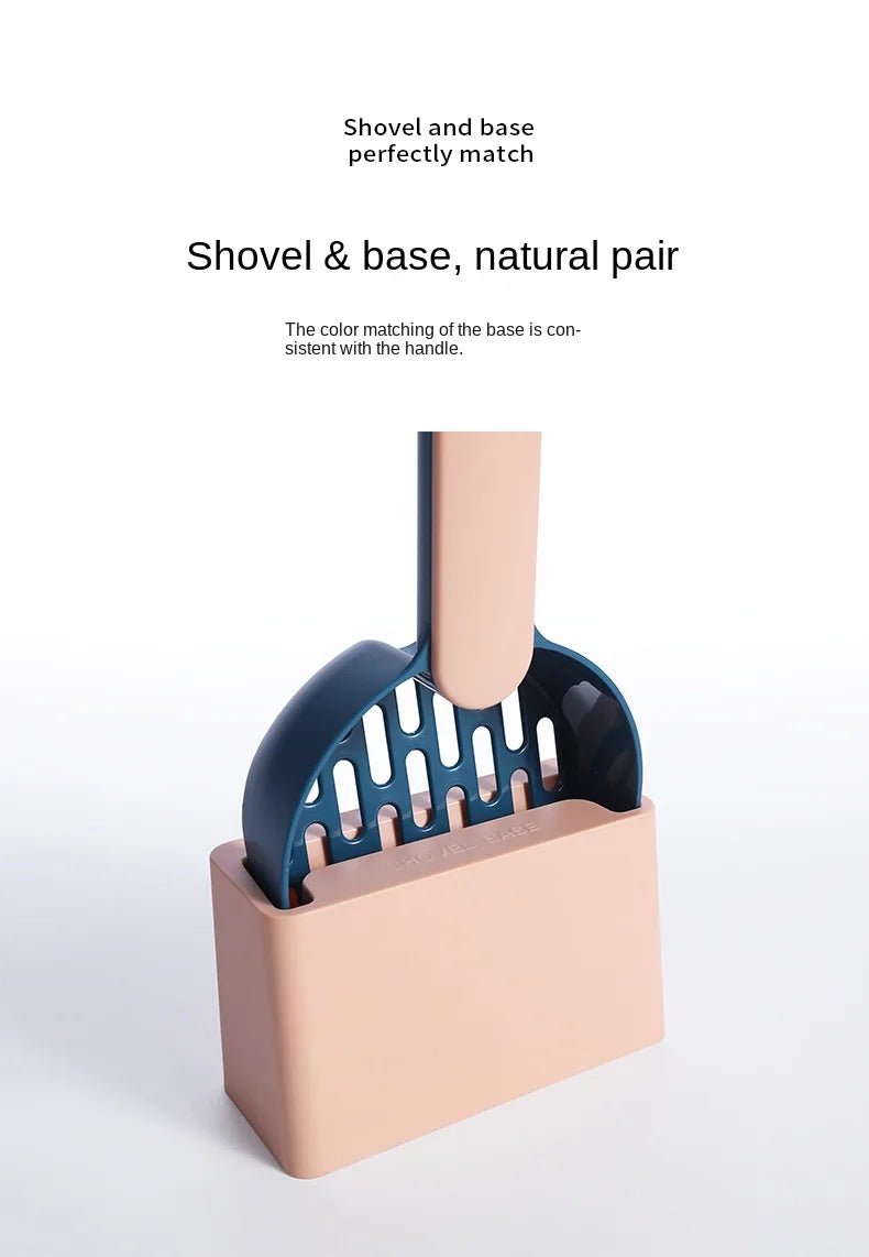 Advanced Cat Litter Shovel Set, Kitten Poop Cleaning Pet Shovel Cleaning Toilet Set, Convenient Cleaning Poop - Durable and Lightweight Pet Cleaning Tool Set - Lily.sg Global Shopping