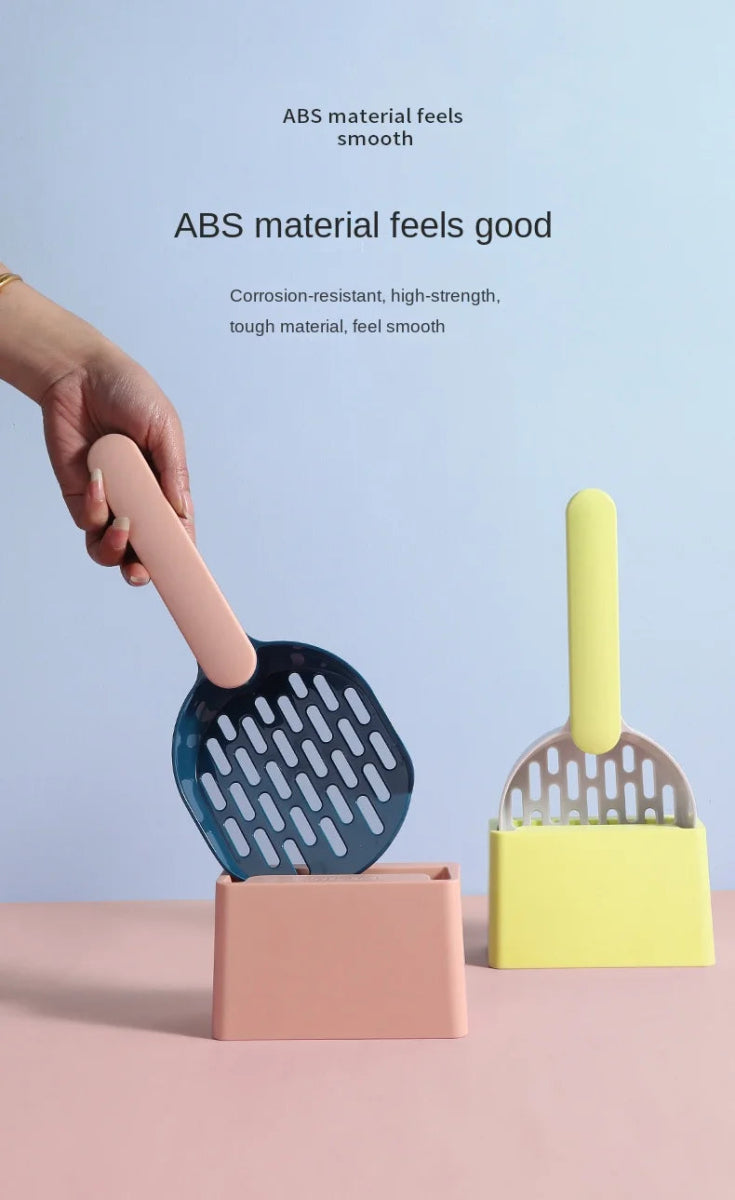 Advanced Cat Litter Shovel Set, Kitten Poop Cleaning Pet Shovel Cleaning Toilet Set, Convenient Cleaning Poop - Durable and Lightweight Pet Cleaning Tool Set - Lily.sg Global Shopping