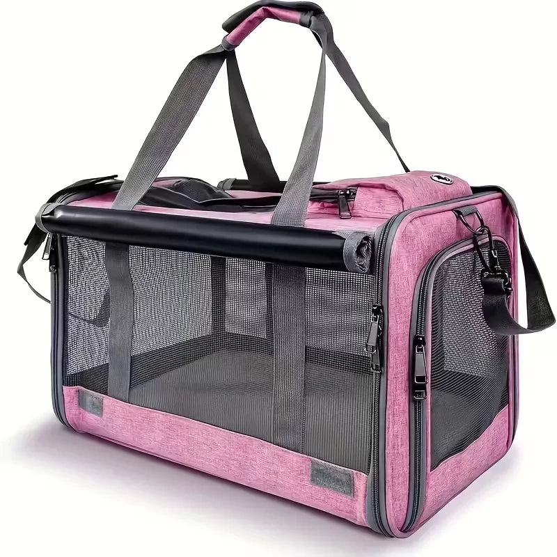 [Airline Approved Pet Carrier] Durable, Breathable Medium Cat And Small Dog Carrier - Lily.sg Global Shopping