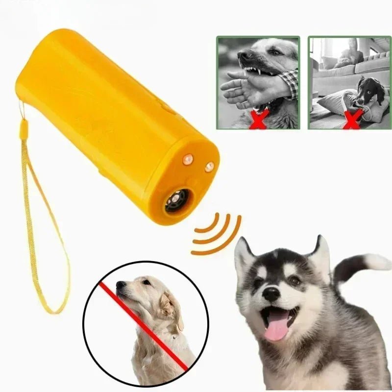Anti Barking Stop Bark Training Device Pet Dog Repeller Trainer LED Ultrasonic 3 in 1 Anti Barking Ultrasonic Without Battery - Lily.sg Global Shopping