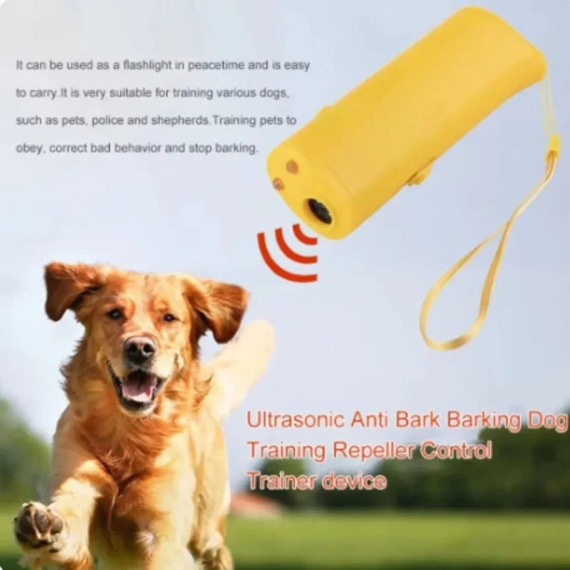 Anti Barking Stop Bark Training Device Pet Dog Repeller Trainer LED Ultrasonic 3 in 1 Anti Barking Ultrasonic Without Battery - Lily.sg Global Shopping