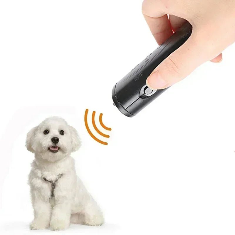 Anti Barking Stop Bark Training Device Pet Dog Repeller Trainer LED Ultrasonic 3 in 1 Anti Barking Ultrasonic Without Battery - Lily.sg Global Shopping