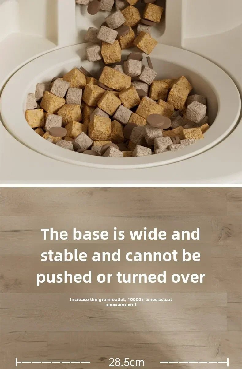 Automatic Cat Feeder & Water Fountain Set - Food Grade Plastic - for Cats & Dogs - Gravity Feed Design - Lily.sg Global Shopping