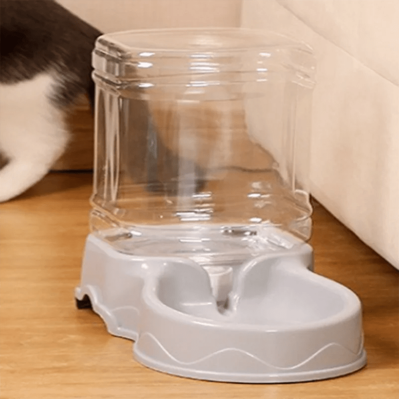 Automatic pet feeder Cat Drinking bowl Cat bowl Large capacity Dog bowl 3.8L combination food storage bucket Pet supplies - Lily.sg Global Shopping
