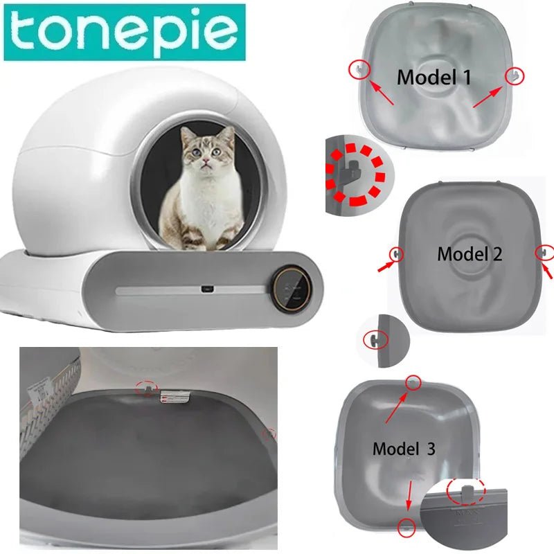 Bin Bottom Capsule for Tonepie Ti Pro Automatic Cat Litter Box Accessories Silicone Pad Cat Litter Pad Garbage Collection Bag - Lily.sg Global Shopping