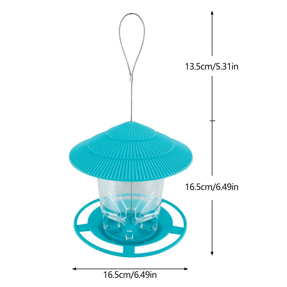 Bird Feeder Automatic Foot Feeding Tool Outdoor Bird Feeder Hanging Nut Feeding Multiple Hole Dispenser Holder Food Container - Lily.sg Global Shopping