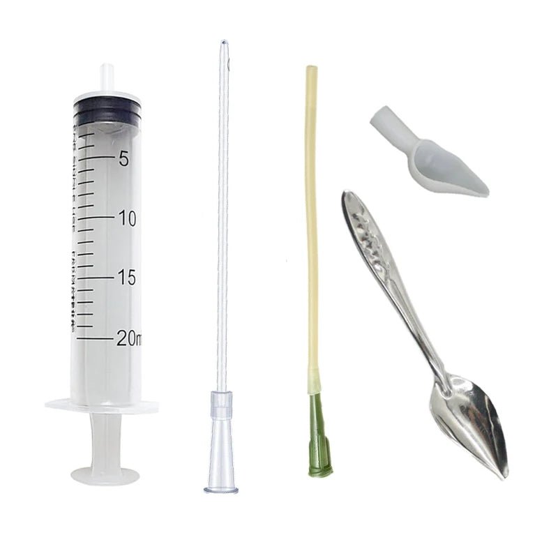 Bird Feeding Dropper Hose Small Pet Feeder Water Needle Tube Liquid Injection Hose Parrot Feeding Syringe Spoon Kits - Lily.sg Global Shopping