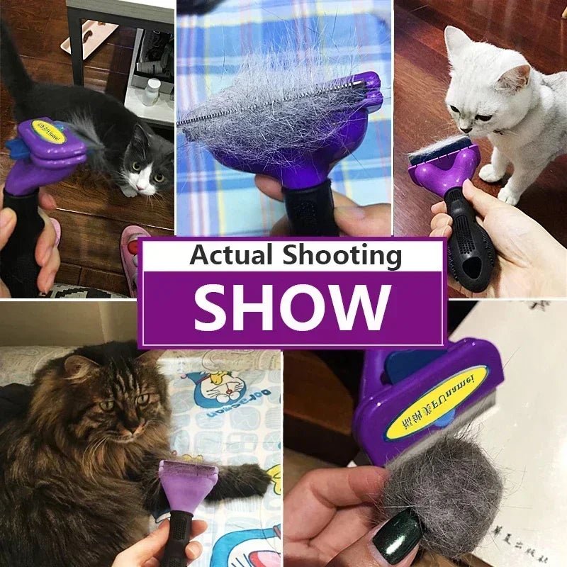Cat Hair Removal Comb Cat Brush Pet Grooming Brush Dog Comb Cat Hair Massage Comb Cat Hair Remover Cleaning Grooming Cat Combs - Lily.sg Global Shopping
