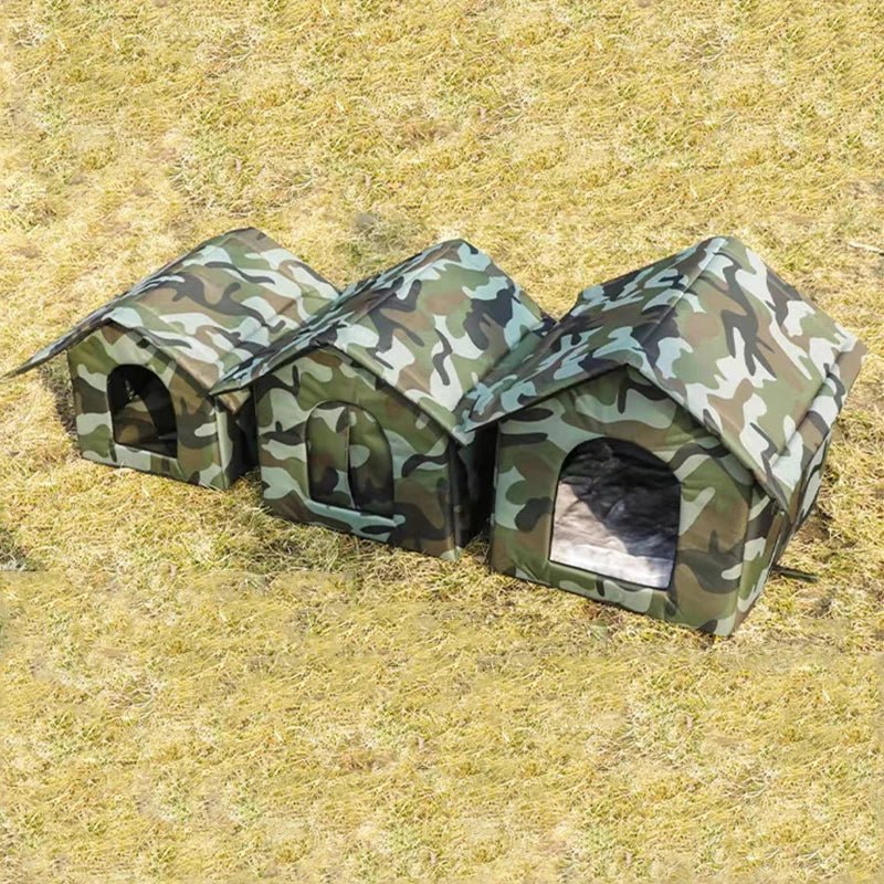 Cat House Waterproof Outdoor Winter Warm Pet Cat Cave Sleeping Beds Tent Home Foldable and Washable for Small Dog Puppy Supplies - Lily.sg Global Shopping