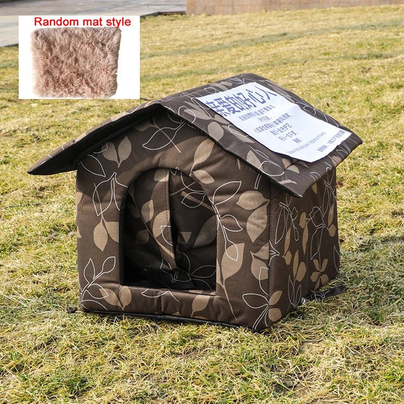 Cat House Waterproof Outdoor Winter Warm Pet Cat Cave Sleeping Beds Tent Home Foldable and Washable for Small Dog Puppy Supplies - Lily.sg Global Shopping