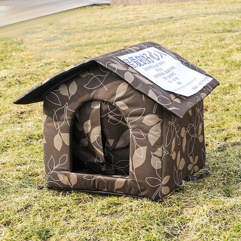 Cat House Waterproof Outdoor Winter Warm Pet Cat Cave Sleeping Beds Tent Home Foldable and Washable for Small Dog Puppy Supplies - Lily.sg Global Shopping