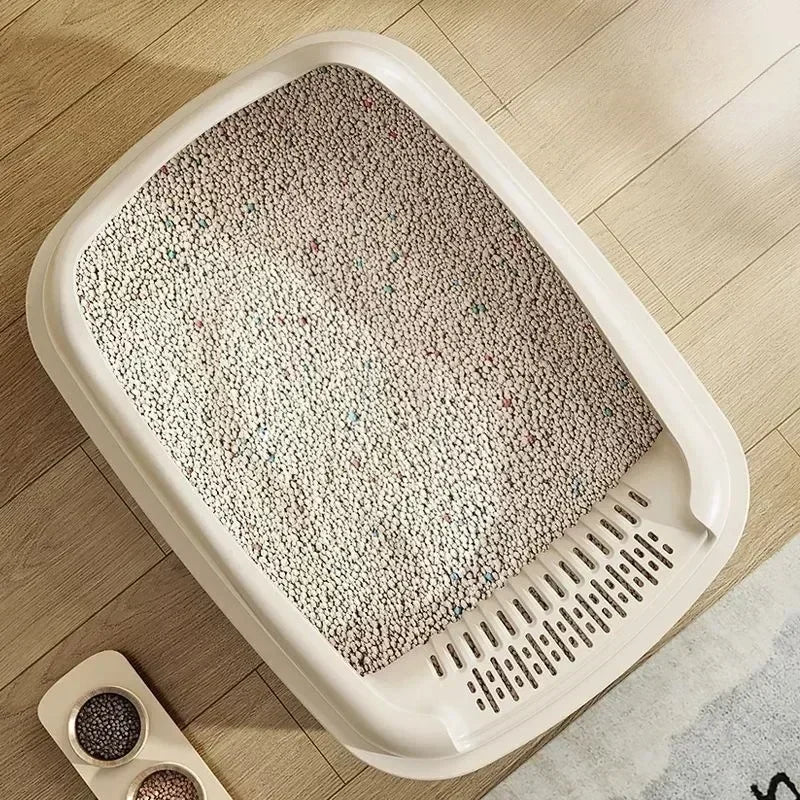 Cat Litter Box Small Size Pet Sandbox for Kitty Anti - Splash Cats Toilet - Lily.sg Global Shopping