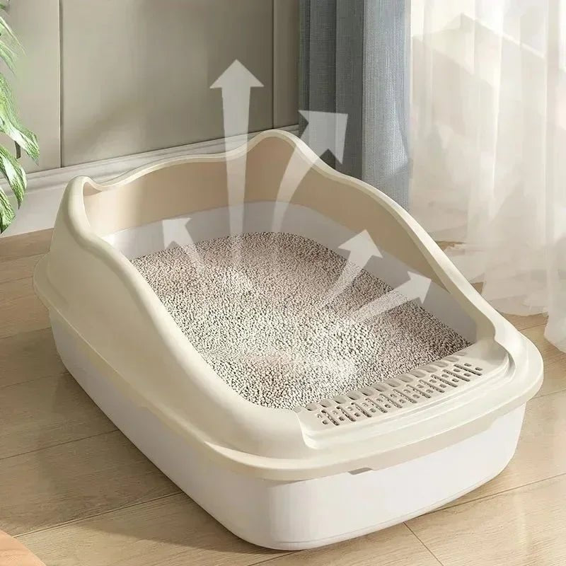 Cat Litter Box Small Size Pet Sandbox for Kitty Anti - Splash Cats Toilet - Lily.sg Global Shopping